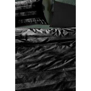 At home dekbedovertrek Soft Shine (black) - lits-jumeaux 240x200/220  2 slopen