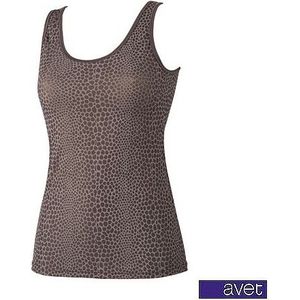 Avet dameshemd 7537 print cacao microvezel - M