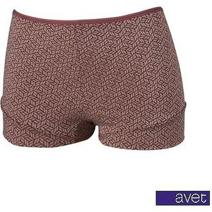 Avet boxershort 3813 Geometric bordeaux microvezel - L