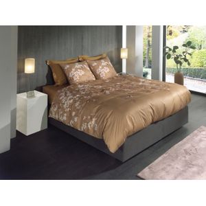 Heckett Lane dekbedovertrek Asahi satijn beige - 1-persoons 140x200/220cm + 1 sloop