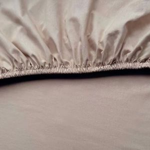 Kayori tencel hoeslaken Kiyo taupe 35cm - 80/90x200