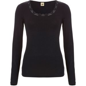 Ten Cate Thermo Women shirt long sleeve kant black - S