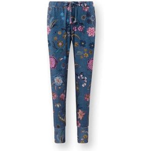 PiP Studio lange broek Bobien Coco Flower blauw - L