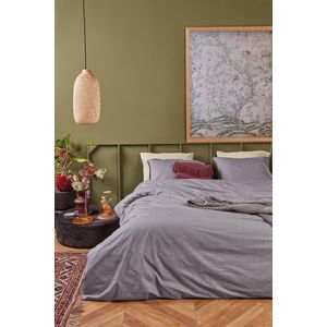 At Home by BeddingHouse One Colour dekbedovertrek - Lits-Jumeaux - 240x200/220 - Zwart