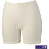 Avet dames short met lange pijp 3890 ivoor microvezel - M