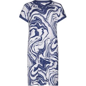 Pastunette - Marble - Nachthemd - Blauw/Wit - Viscose/Elastaan