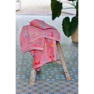 PiP studio badgoed Les Fleurs pink - Handdoek 55x100cm