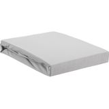 Cinderella topper hoeslaken satijn (light grey) - 90x210