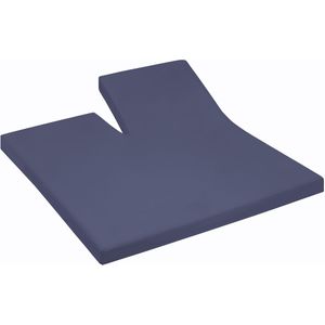 Cinderella single-split topper hoeslaken jersey (dark blue) - 160x200/210