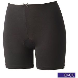 Avet dames short met lange pijp 3890 zwart (microvezel) - M