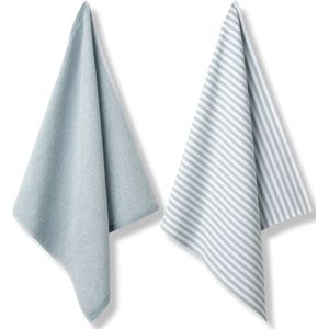 Vandyck theedoek - handdoek set Pure Kitchen pearl blue