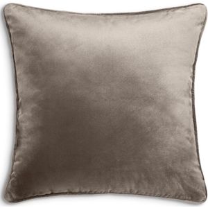 Heckett velours sierkussen Original Pillow 48x48cm taupe grey