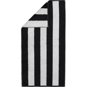 Handdoek Cawö Zoom Block Stripes Black 