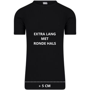 Beeren T-shirt extra lang (tino, zwart) - 7 (XL)