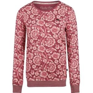 Charlie Choe dames pullover Bloem paars - L