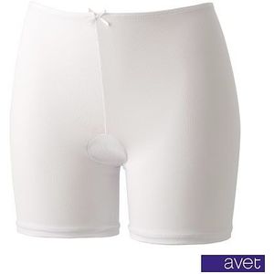 Avet dames short met lange pijp 3890 wit (microvezel) - M