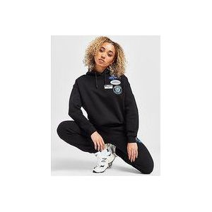 MERCIER Badge Overhead Hoodie - Black- Dames, Black