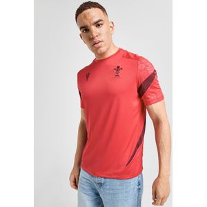 Macron Wales Rugby Training Shirt - Rood- Heren, Rood