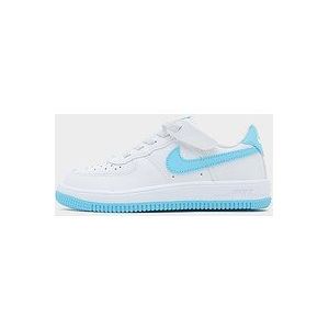 Nike Kleuterschoenen Force 1 Low EasyOn - White/White/Aquarius Blue- Heren, White/White/Aquarius Blue