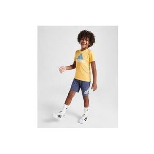 adidas Badge of Sport T-Shirt/Shorts Set Children - Yellow, Yellow