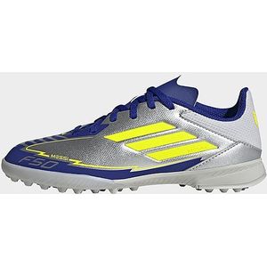 adidas F50 League Messi Turf Voetbalschoenen Kids - Zilver - Kind, Zilver