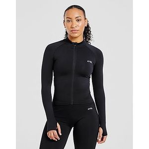 AYBL Empower Seamless Full Zip Top - Black- Dames, Black