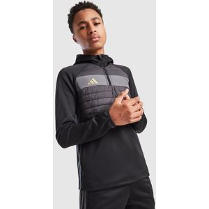 adidas Winterized Tiro 1/4 Zip Hoodie Junior - Zwart - Kind, Zwart