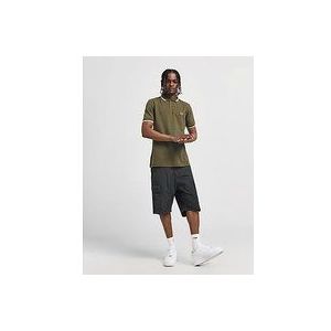Fred Perry Twin Tipped Short Sleeve Polo Shirt Heren - Green, Green