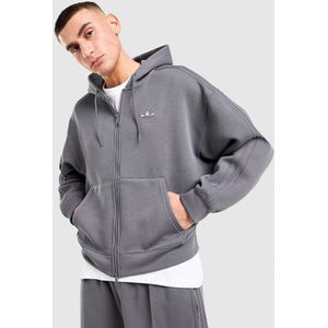adidas Originals SST Spacer Full Zip Hoodie - Grijs- Heren, Grijs