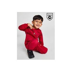 Jordan All Over Print Crew Tracksuit Infant - Red, Red