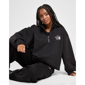 The North Face Gaspra 1/4 Zip Sweatshirt - Zwart- Dames, Zwart