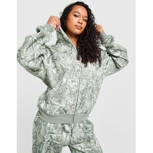 Hoodrich Woodland All Over Print Full Zip Hoodie - Groen- Dames, Groen