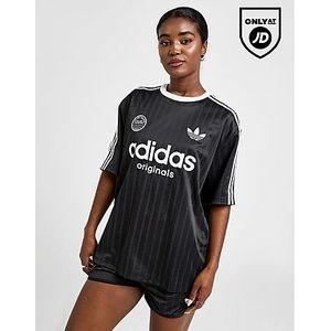 adidas Originals Football Oversized T-Shirt - Black- Dames, Black