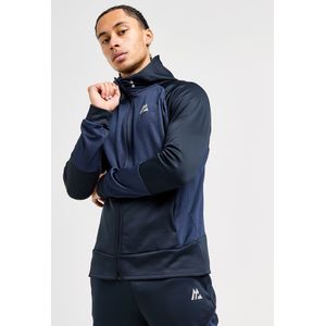 MONTIREX Flex Gridded Full Zip Hoodie - Blauw- Heren, Blauw
