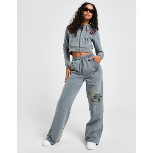 Ed Hardy Flame Tiger Wide Joggers - Grijs- Dames, Grijs