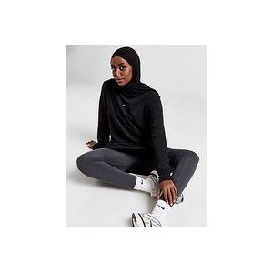 Nike Nike Dri-FIT One tuniek met ronde hals van sweatstof voor dames - Black/White- Dames, Black/White