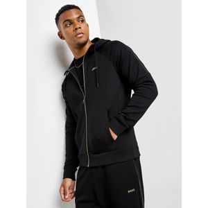 BOSS Saggy Full Zip Hoodie - Zwart- Heren, Zwart