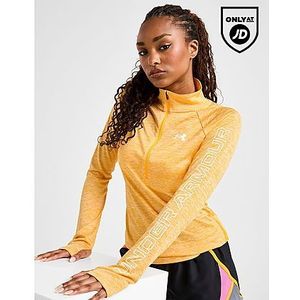 Under Armour Tech Vent 1/4 Zip Top - Orange- Dames, Orange