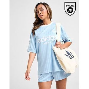 adidas Originals Football Oversized T-Shirt - Blue- Dames, Blue