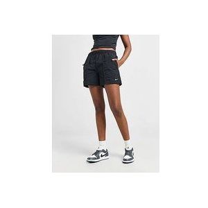 Nike Damesshorts met halfhoge taille (13 cm) Sportswear Everything Wovens - Black/White- Dames, Black/White