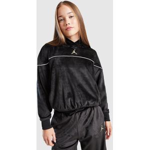 Jordan Girls' Velour Hoodie Junior - Zwart - Kind, Zwart