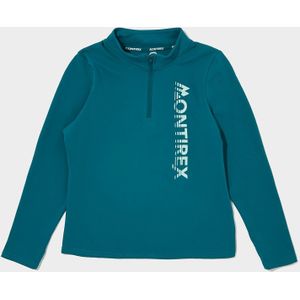 MONTIREX Girls' Mirage 1/2 Zip Top Junior - Groen - Kind, Groen