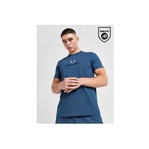 Fred Perry Global Stack Logo T-Shirt - Blue, Blue