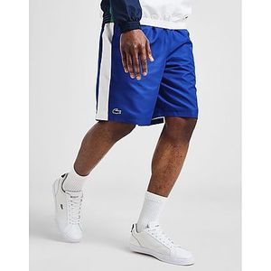 Lacoste Back Logo Colour Block Shorts - Blue- Heren, Blue