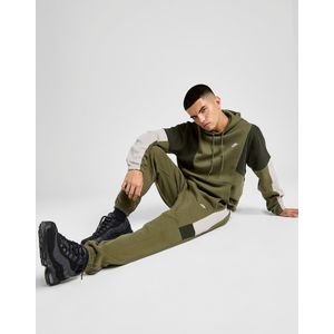 Nike Club Fleece Colour Block Joggers - Olive- Heren, Olive