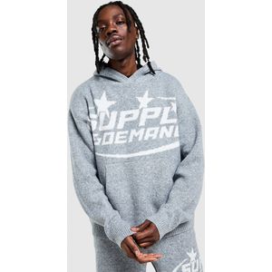 Supply & Demand Fragment Knit Hoodie - Grijs- Heren, Grijs