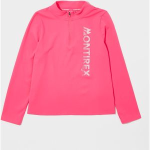 MONTIREX Girls' Mirage 1/2 Zip Top Junior - Roze - Kind, Roze