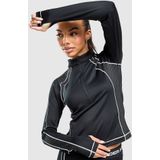 Under Armour - ColdGear 1/2 Zip Track Top - Zwart - Sporttop