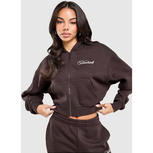 Hoodrich Poise Crop Hoodie - Bruin- Dames, Bruin