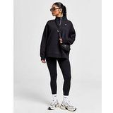 Nike Oversized damestop van fleece met korte rits voor dames Sportswear - Black/Sail- Dames, Black/Sail